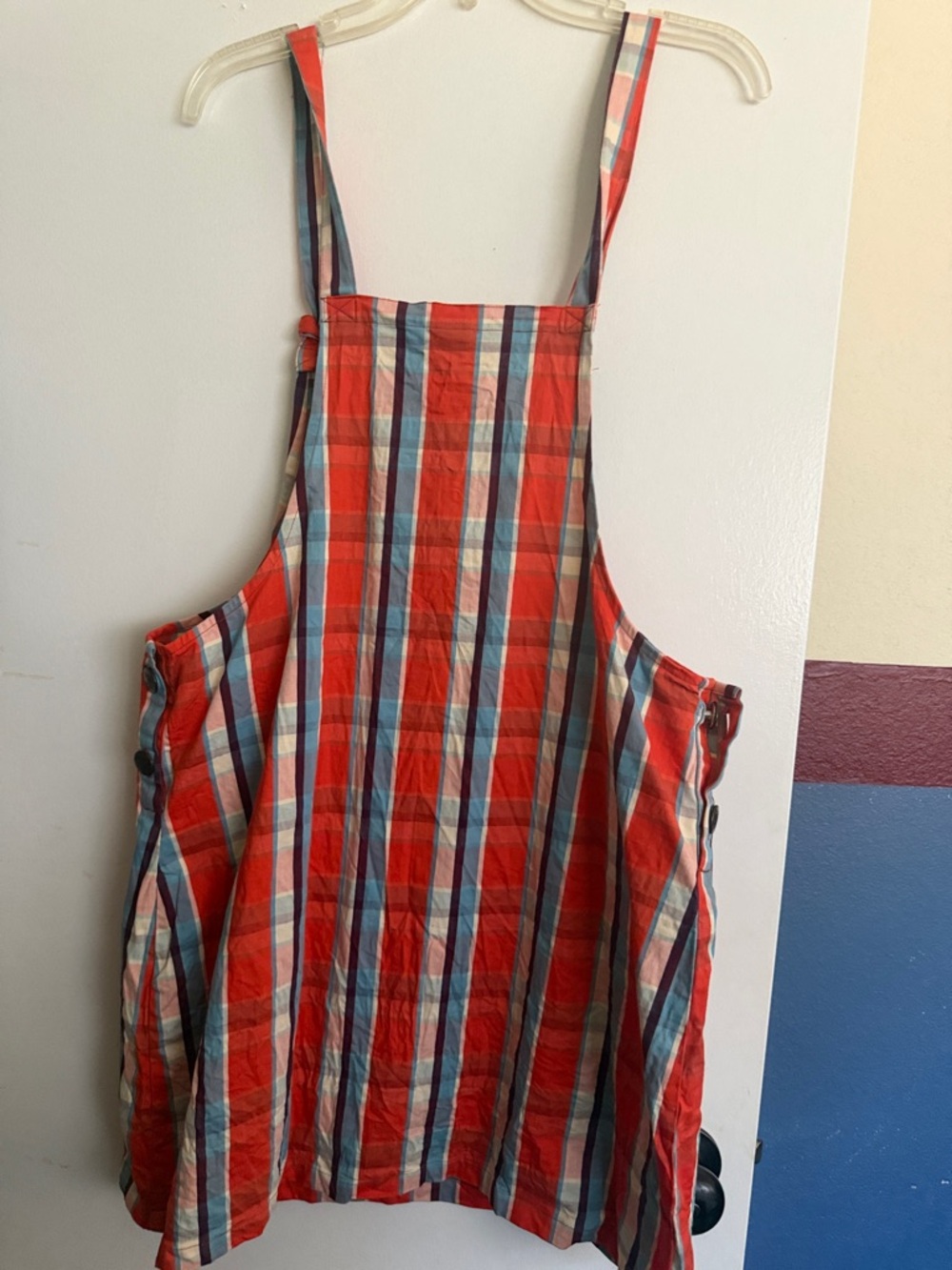 Lucy & Yak Red, Blue and White Striped Mini Dress - Picture 4 of 4